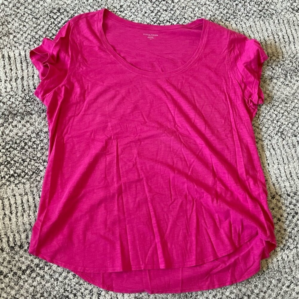 Eileen Fisher Organic Cotton Slub T-Shirt